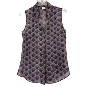 CAbi Sheer Sleeveless Blouse
